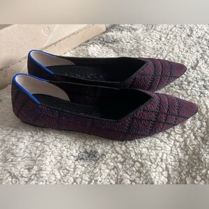 Rothy’s Cranberry Plaid Point